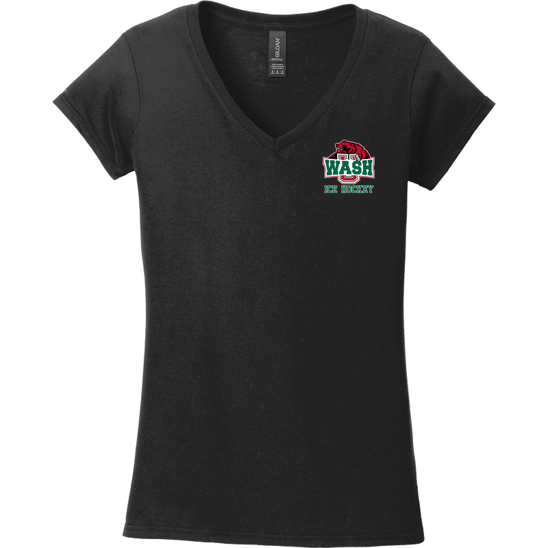 Wash U Softstyle Ladies Fit V-Neck T-Shirt