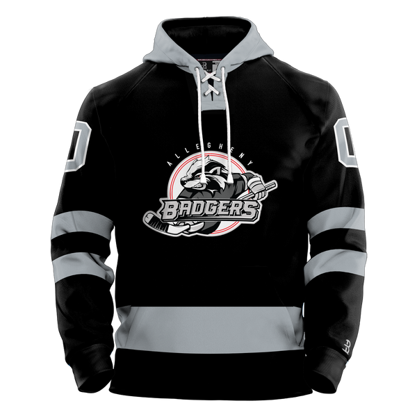 Allegheny Badgers Adult Sublimated Retro Hoodie