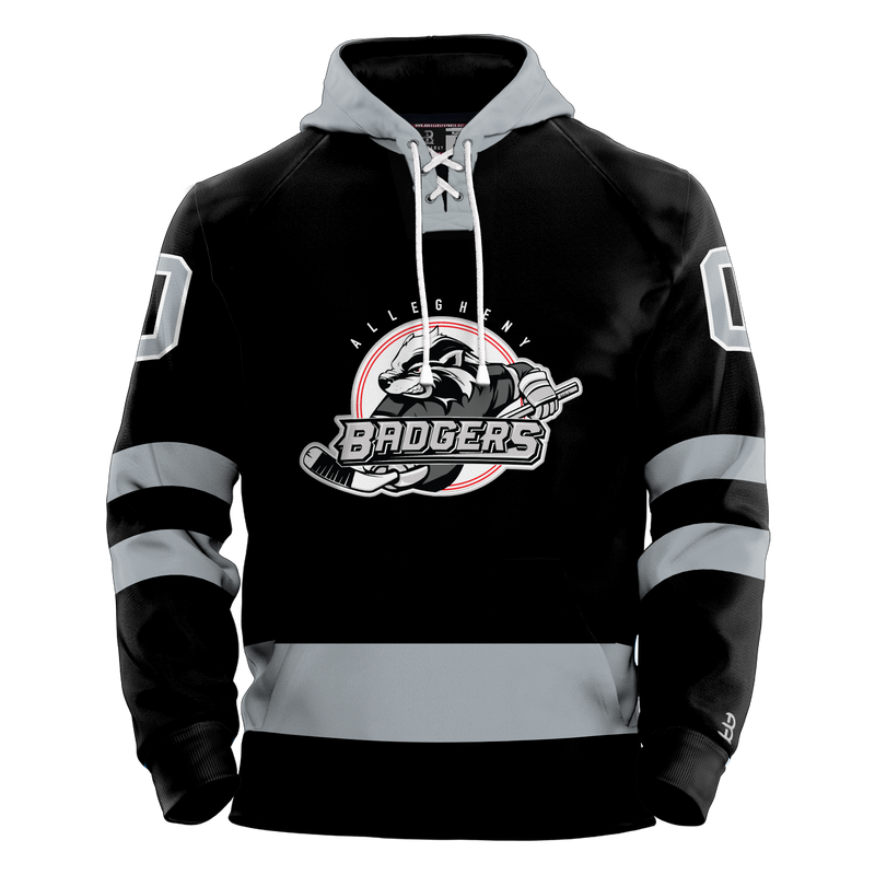 Allegheny Badgers Adult Sublimated Retro Hoodie