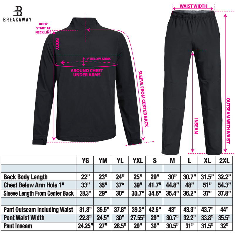 Youth Breakaway Lightweight Warm Up Jacket (NJ Jets)