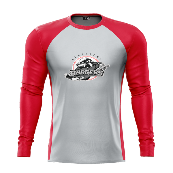 Allegheny Badgers Youth Sublimated Long Sleeve Tee