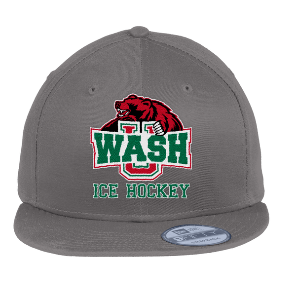 Wash U New Era Flat Bill Snapback Cap