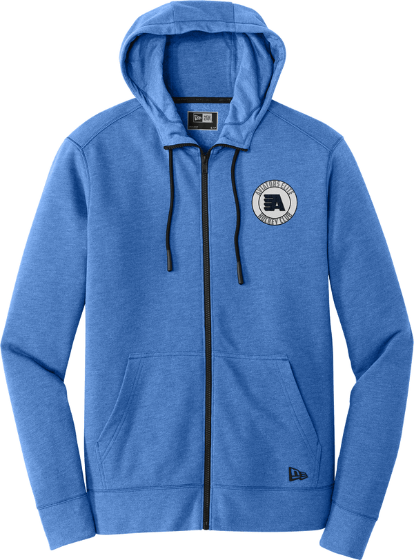 Aspen Aviators New Era Tri-Blend Fleece Full-Zip Hoodie