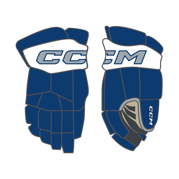 NJ Jets CCM 85C Custom Gloves Youth
