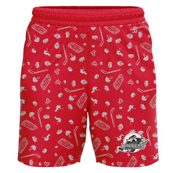 Allegheny Badgers Adult Sublimated Pattern Shorts